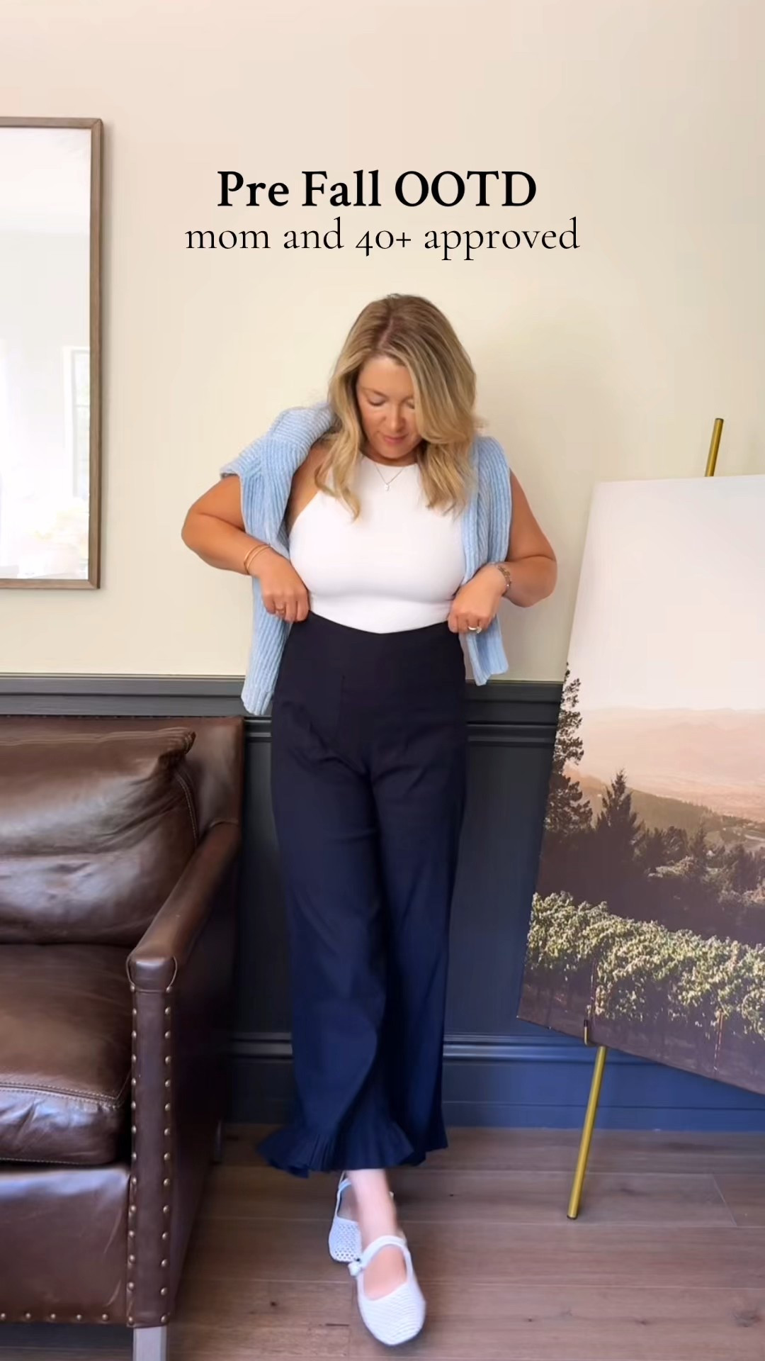 The viral Collette pants from Anthropologie are absolutely worth it!! Fall transitional outfit!

#LTKOver40 #LTKPetite #LTKFindsUnder100