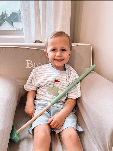 # ad Future littler golfers, daddy can’t wait ⛳️ … @the_bailey_boys has us ready for summer in the cutest outfits! You can comment GOLF and I’ll do you the direct link to shop or you can shop via my @shop.ltk (link in bio)! #baileyboys #thebaileyboys

 children’s clothes / kids matching outfits / toddler clothes / baby clothes / kids fashion /smocked outfit / golf clothes /kids summer clothes