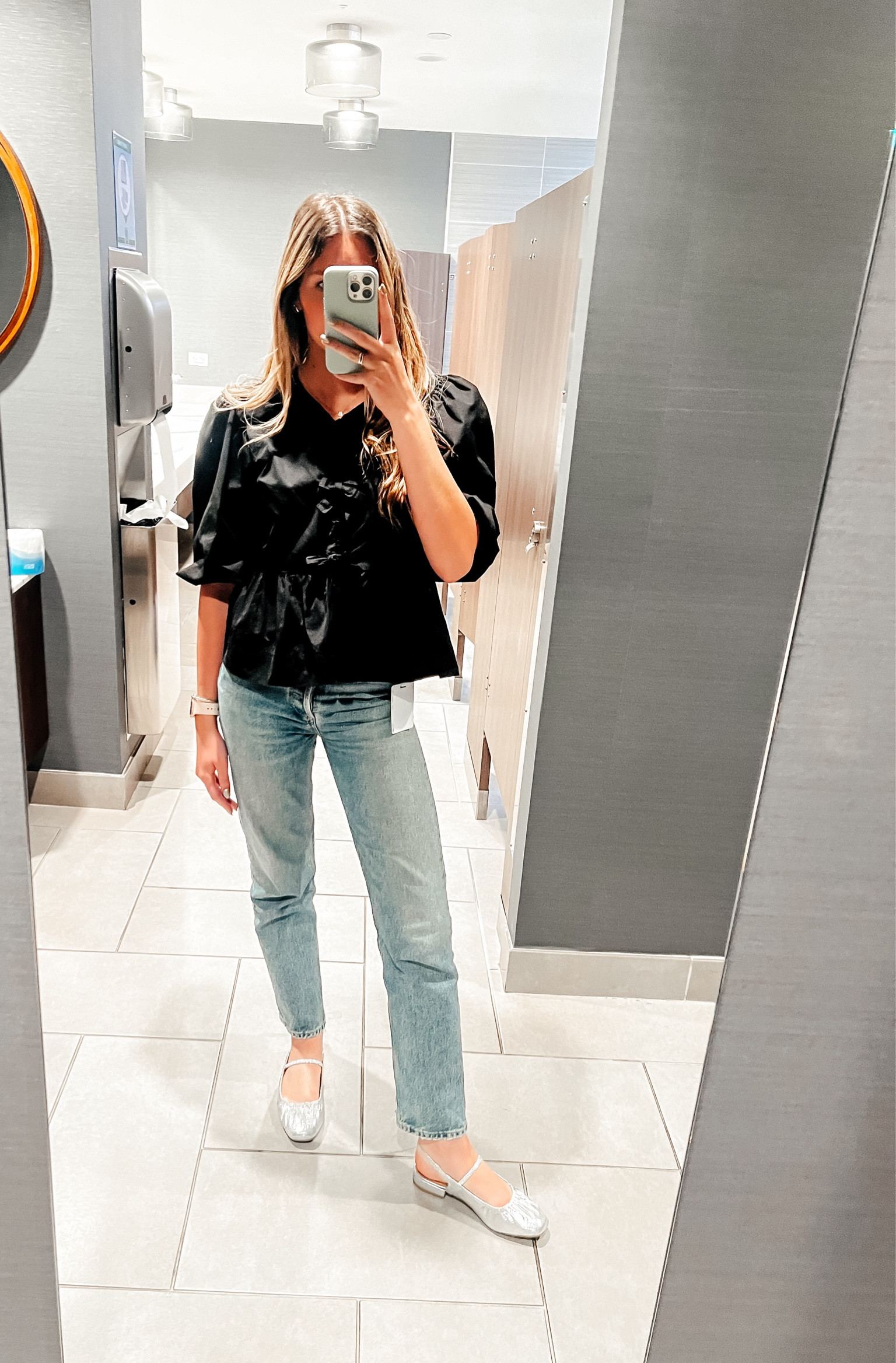 Love these silver Mary Jane slingbacks! These dv by dolce vita flats are a perfect dupe for the dolce vita’s but almost $100 cheaper! Wearing a small in this tie front top from Amazon. Great quality and under $30!

Bow top, Amazon fall fashion finds, Amazon fall tops, silver flats, office style, fall workwear, fall fashion finds, fall outfits for women, trendy fall outfits, ballet flats, Mary Jane flats, fall transitional outfit

#LTKShoeCrush #LTKWorkwear #LTKFindsUnder50