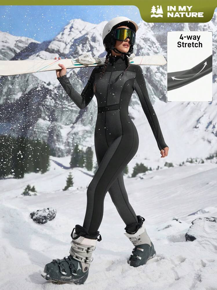 Mono ski negro y gris  | SHEIN