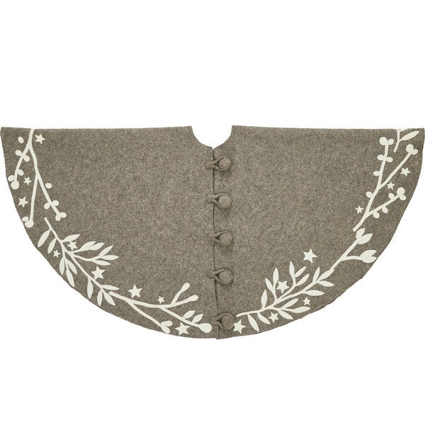 Branches Tree Skirt, Grey | Maisonette