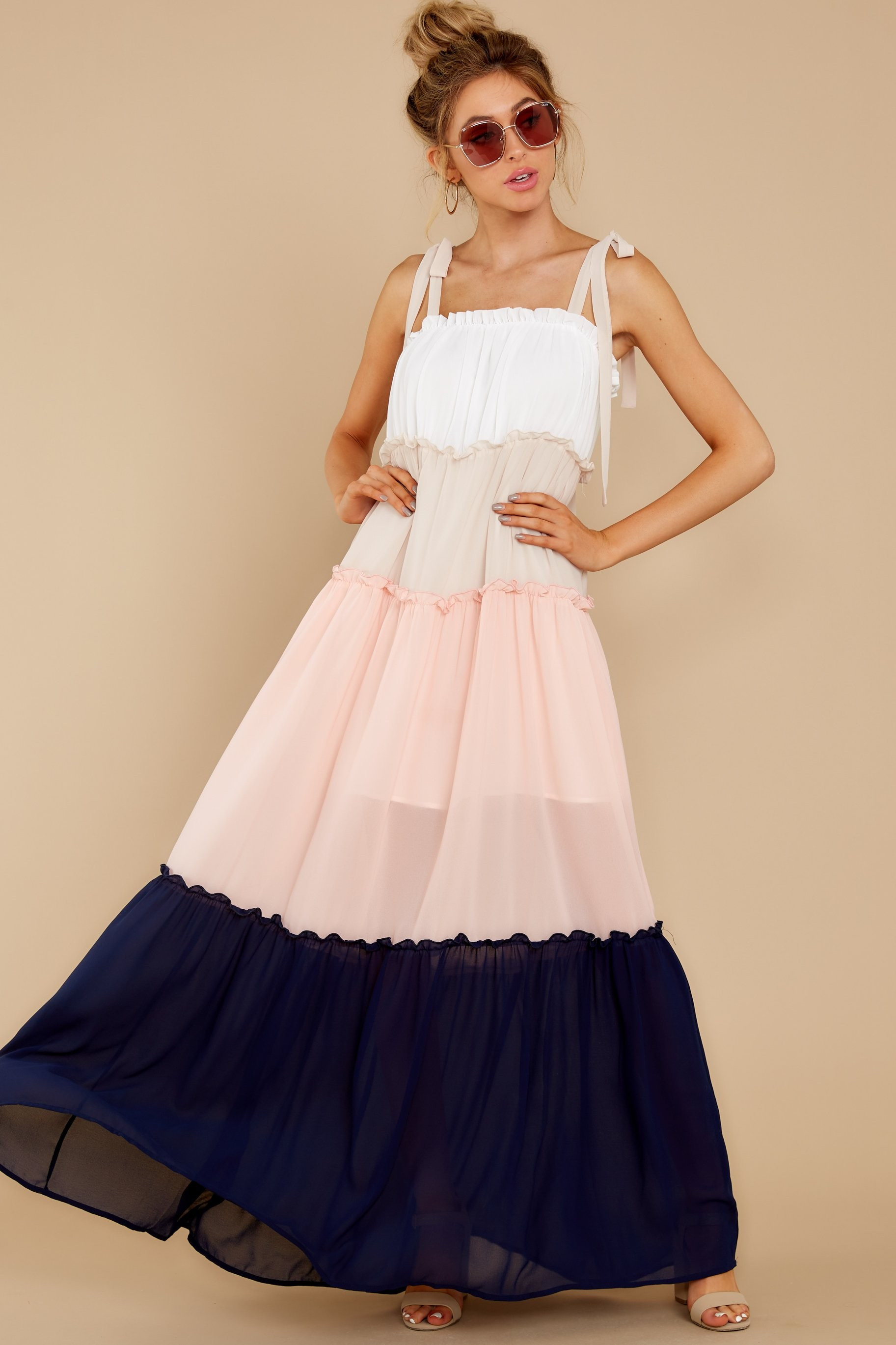 Beautiful Wonders Pink Multi Maxi Dress | Red Dress 