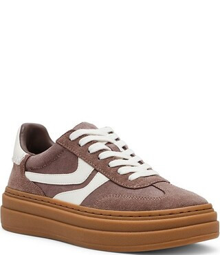 Dodge Suede Low Top Gum Sole Platform Sneakers | Dillard's