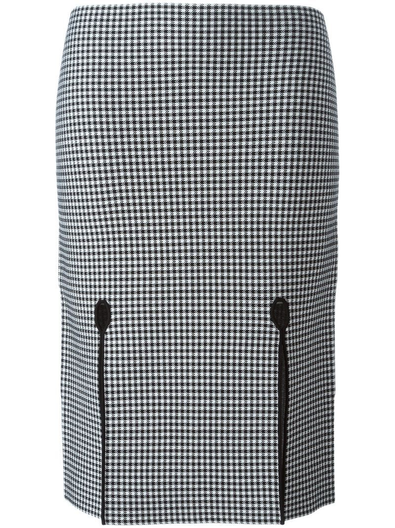 Alexander Wang Houndstooth Pencil Skirt | Farfetch EU