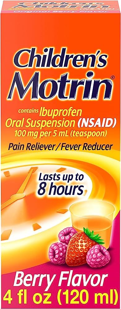 Motrin Children's Oral Suspension, Ibuprofen,Pain Relief, 4 Oz | Amazon (US)