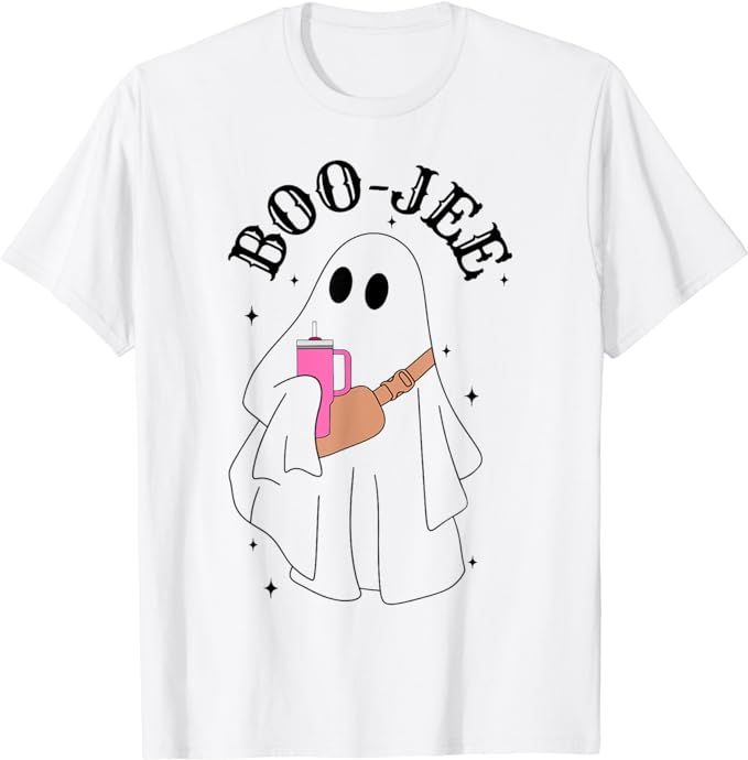 Boo-Jee Funny Fall Halloween Cool Ghost Boujee Spooky Season T-Shirt | Amazon (US)