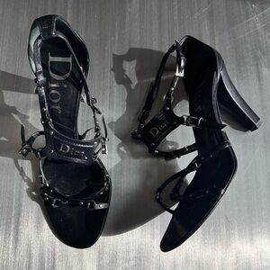 Dior Vintage Strappy Bondage Hardcore Heels in Black 37 | Poshmark
