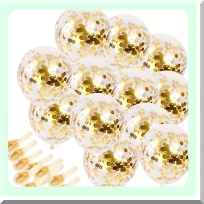 Gold Confetti Balloons for Party Decorations | Wayfair North America