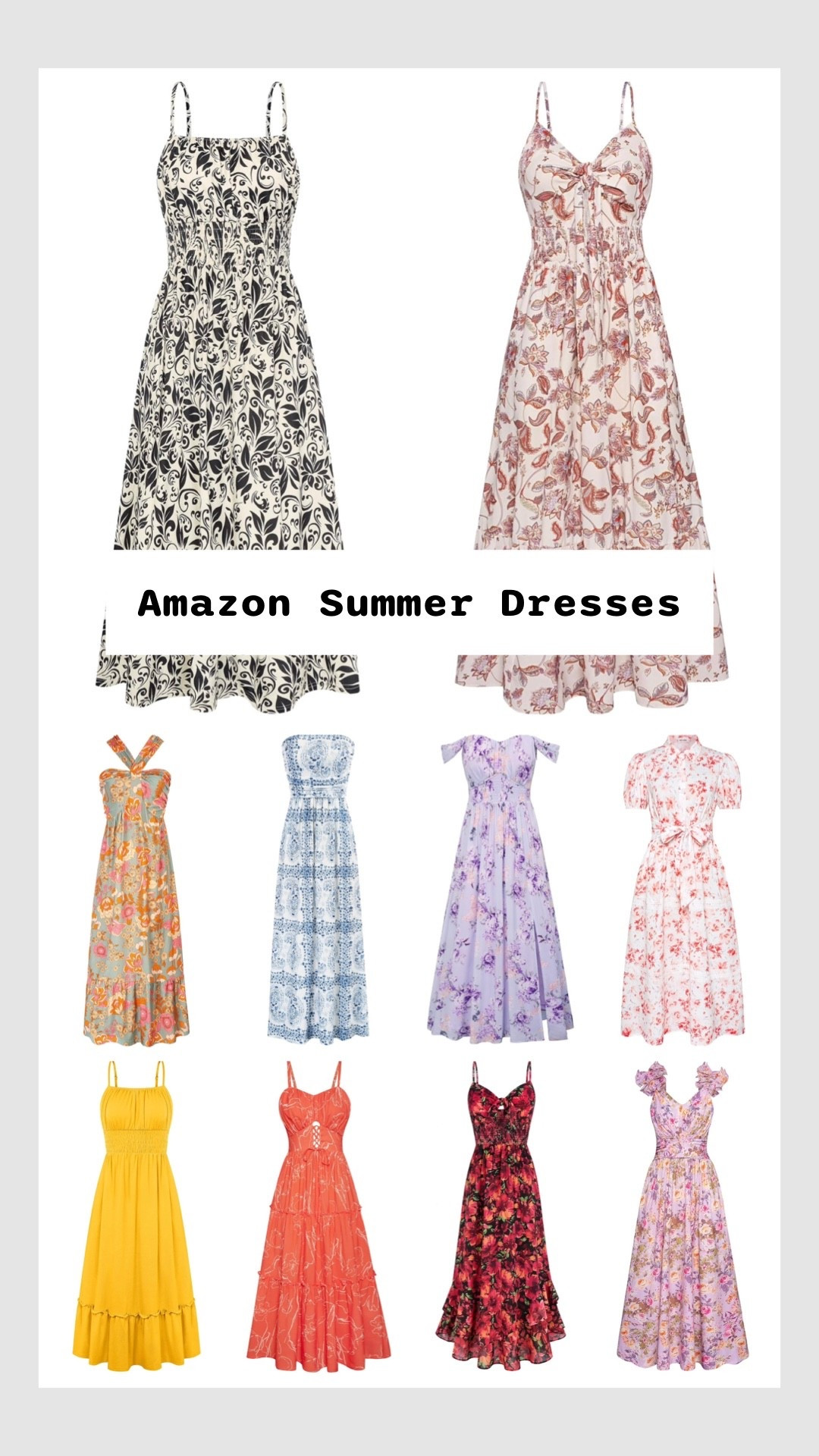 Colorful summer dresses on Amazon. I love these for a festive, tropical, beach, or destination wedding!

Dressy casual wedding guest dress, bridal shower guest dress, colorful dress, Amazon dress, outdoor wedding, garden party, summer wedding, semi formal party dress, event dress, floral dresses, summer sundresses, flowy summer dresses, maxi sundresses, honeymoon dresses, vacation dresses.

#LTKWedding #LTKTravel #LTKSeasonal