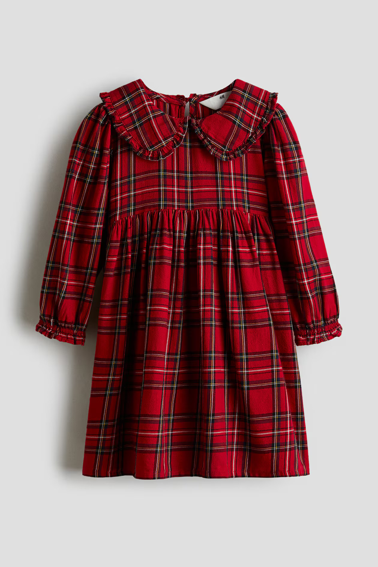 Flannel Dress with Collar | H&M (US + CA)