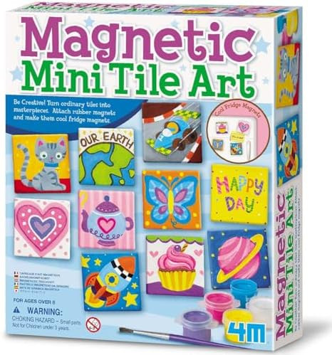4M Magnetic Mini Tile Art, Art & Crafts DIY Kit, For Boys & Girls Ages 8+ | Amazon (US)