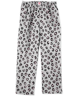 Carter's Big Girls Leopard-Print Fleece Pajama Pants | Macys (US)