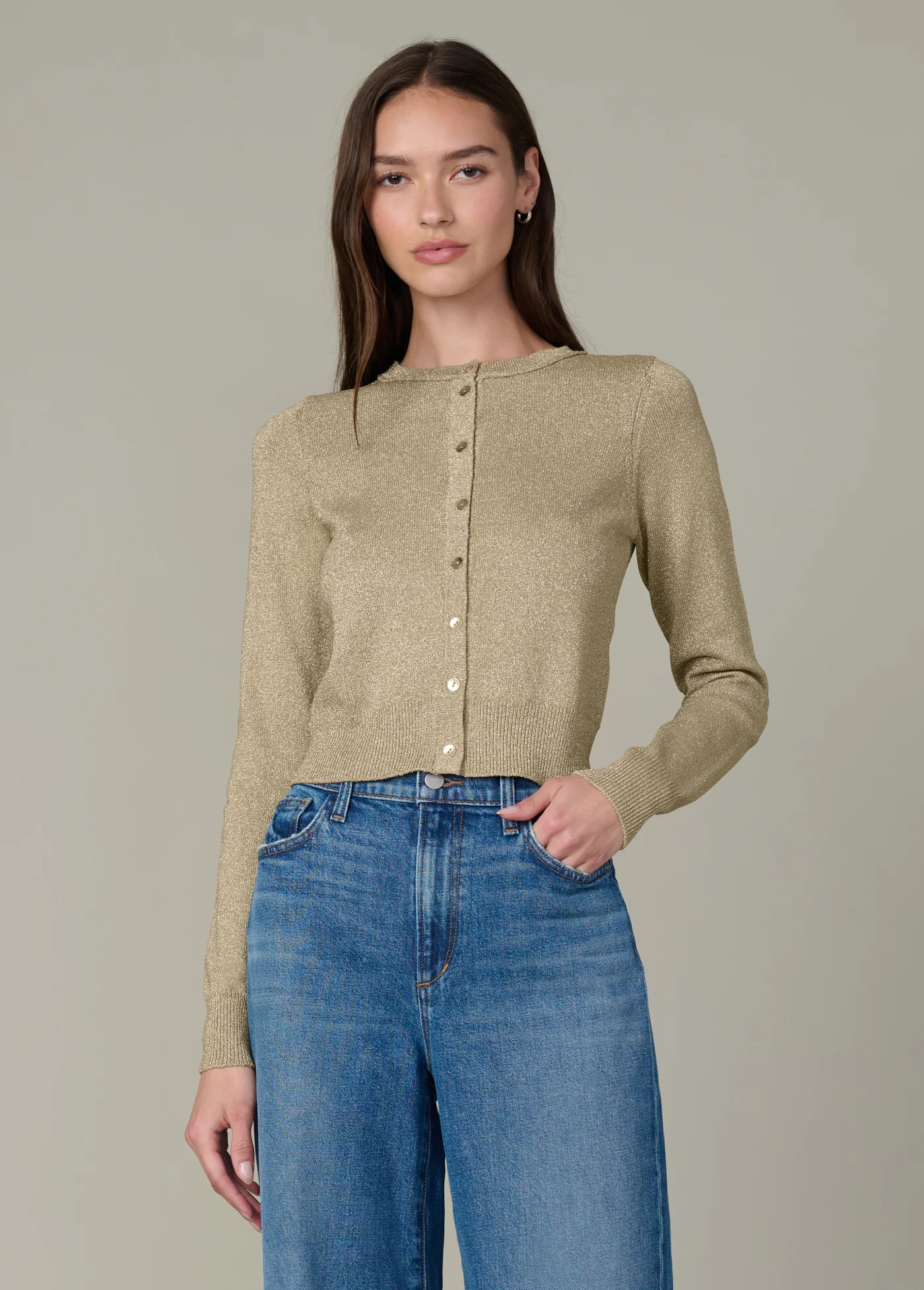 THE DANI METALLIC CARDIGAN | JOES