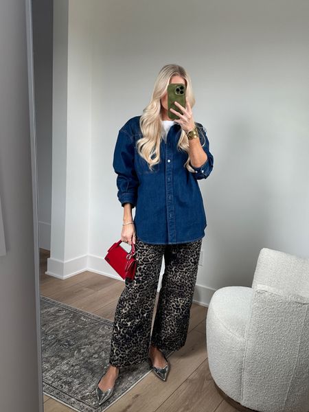 Leopard Looks - wearing a small in top (OOS, linking similar), medium in tee, size 4 in pants… could have done a 2 in pants, they’re kinda loose on me but I like the looser look. I will be honest, the pants aren’t my fave, they’re kind of a weird material but it’s been SO hard to find leopard pants!!! Shoes are tts! #kathleenpost #leopardlooks #ootd

#LTKSeasonal #LTKstyletip