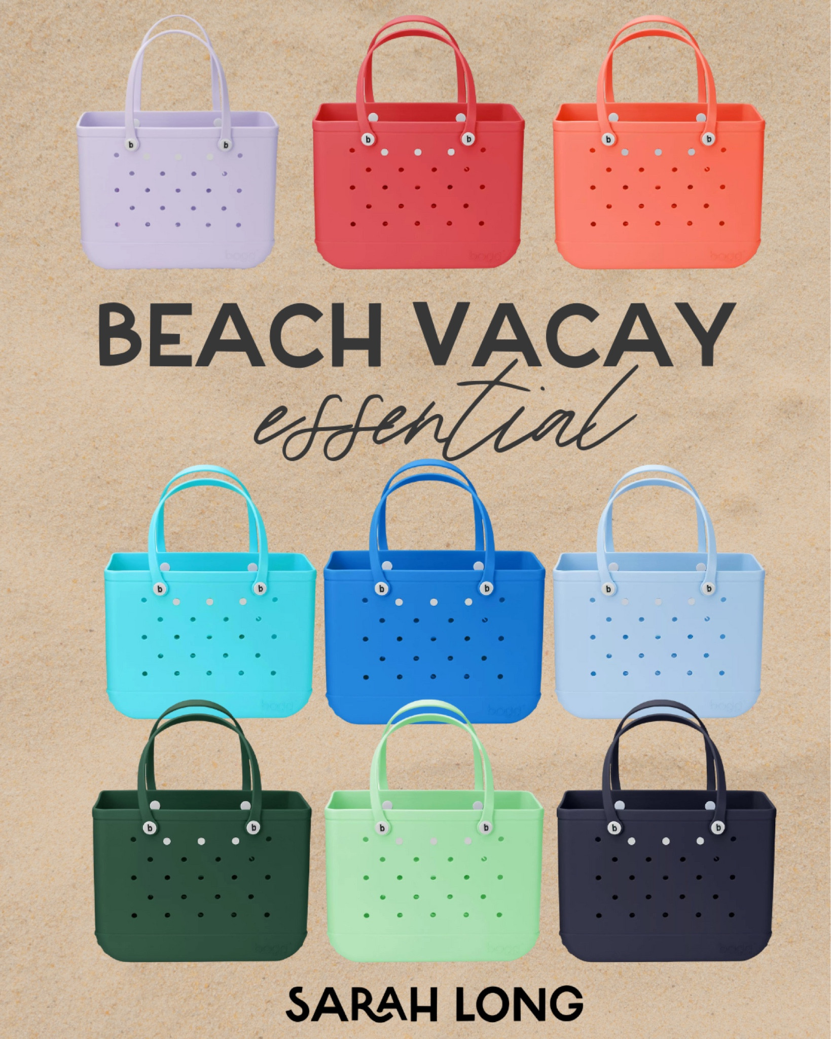 Don't hit the beach without this versatile beach bag! Perfect for carrying all your seaside essentials like books, snacks, and a frisbee. Stay organized and enjoy a stress-free day by the water with this must-have accessory. Beach vacation, beach bag, bogg bag, beach essentials, beach must haves, at the beach, beach finds #beachday #summervibes

#LTKSeasonal #LTKTravel #LTKFindsUnder100