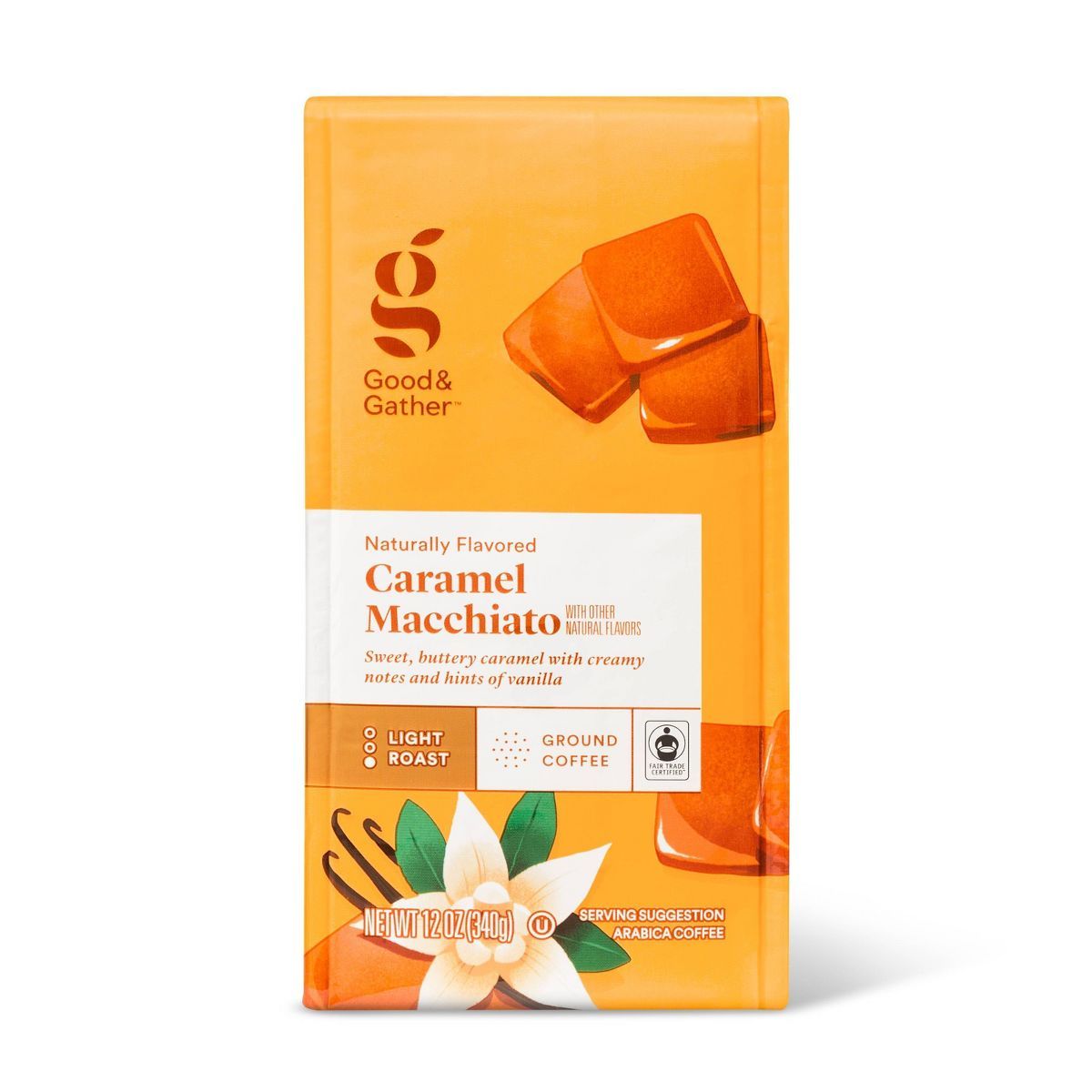 Naturally Flavored Caramel Macchiato Light Roast Ground Coffee - 12oz - Good & Gather™ | Target