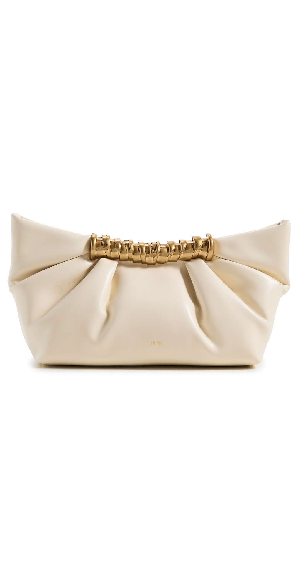 JW PEI Leia Pleated Clutch White One Size | Shopbop