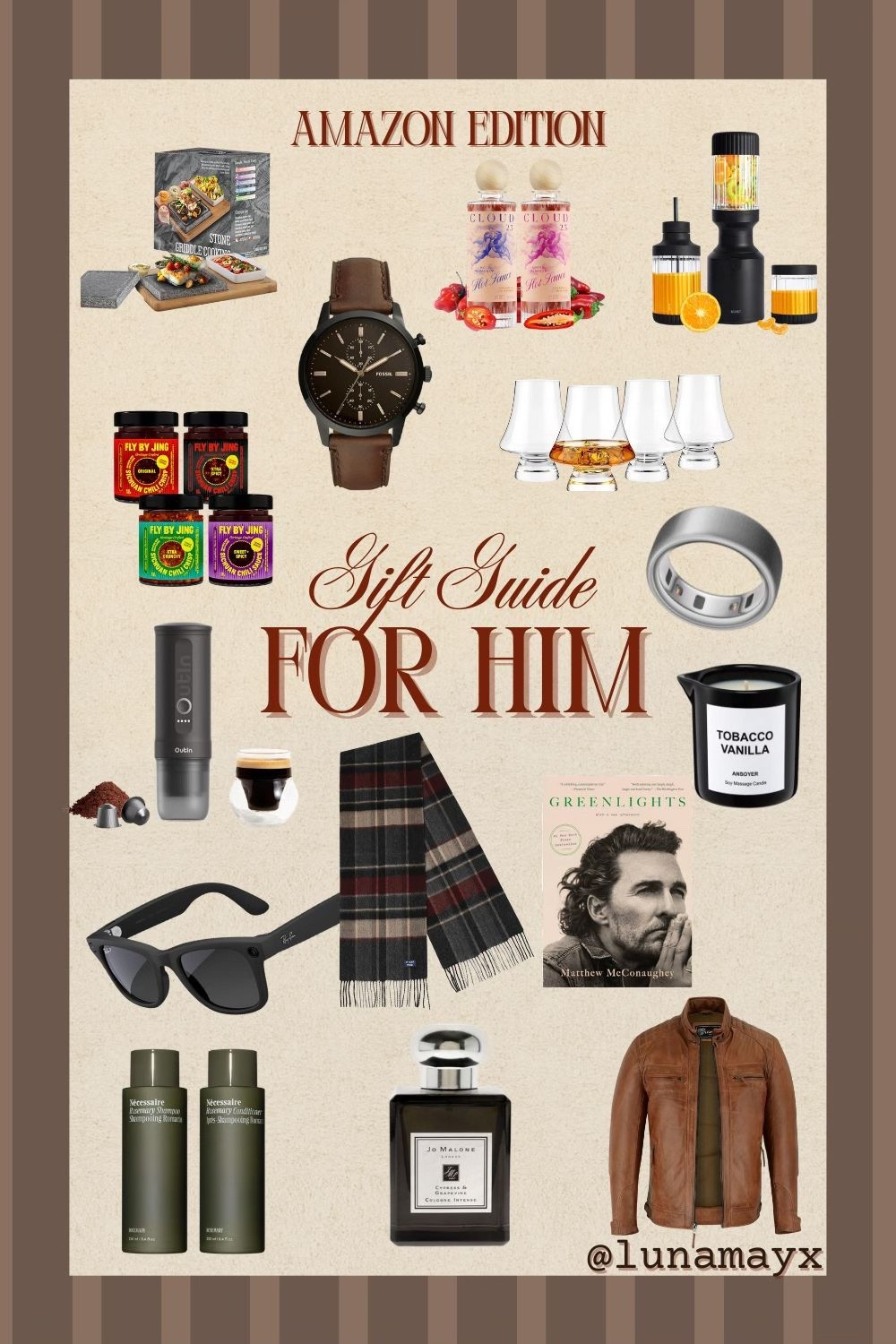 Gift Guide: FOR HIM 🤎
Masculine, practical, and actually guy-approved.
All Amazon finds — linked below ✨

#giftguideforhim #giftsforhim #amazonfinds

#LTKGiftGuide #LTKCyberWeek #LTKHoliday