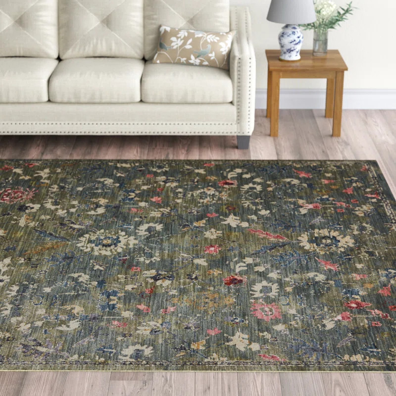 Febbas Moss Green Rug | Wayfair North America