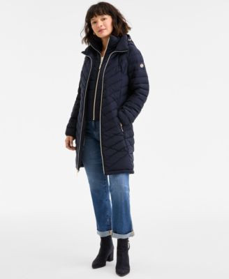 Michael Michael Kors Womens Hooded Puffer Coat Pxxs Xxl | Macy's