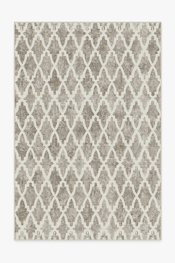 Soraya Trellis Ash Grey Rug | Ruggable | Ruggable