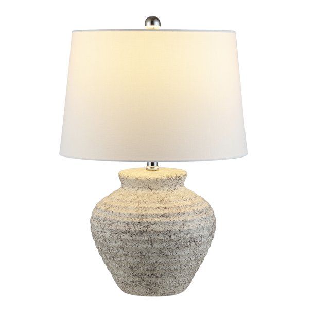 SAFAVIEH Ledger 22.5" Table Lamp | Light Grey | | Walmart (US)