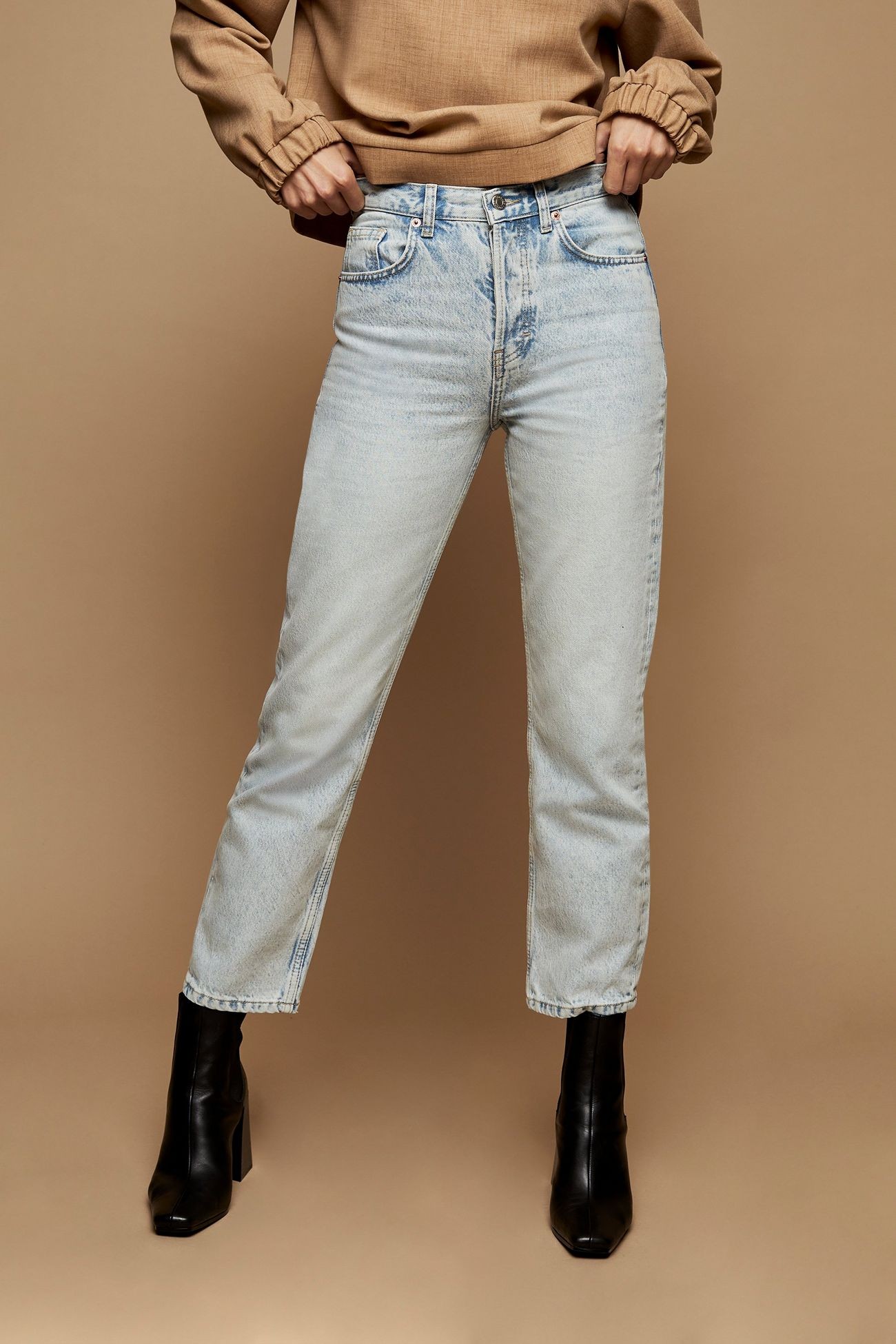 Bleach Straight Editor Jeans | Topshop US