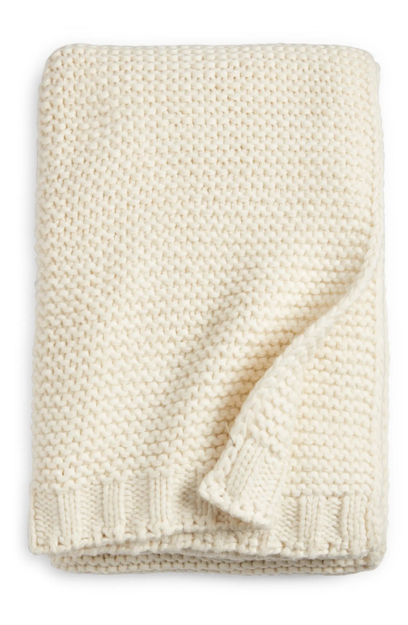 Nordstrom Heathered Knit Throw Blanket | Nordstrom | Nordstrom