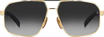 David Beckham Eyewear 61mm Rectangular Sunglasses | Nordstrom | Nordstrom