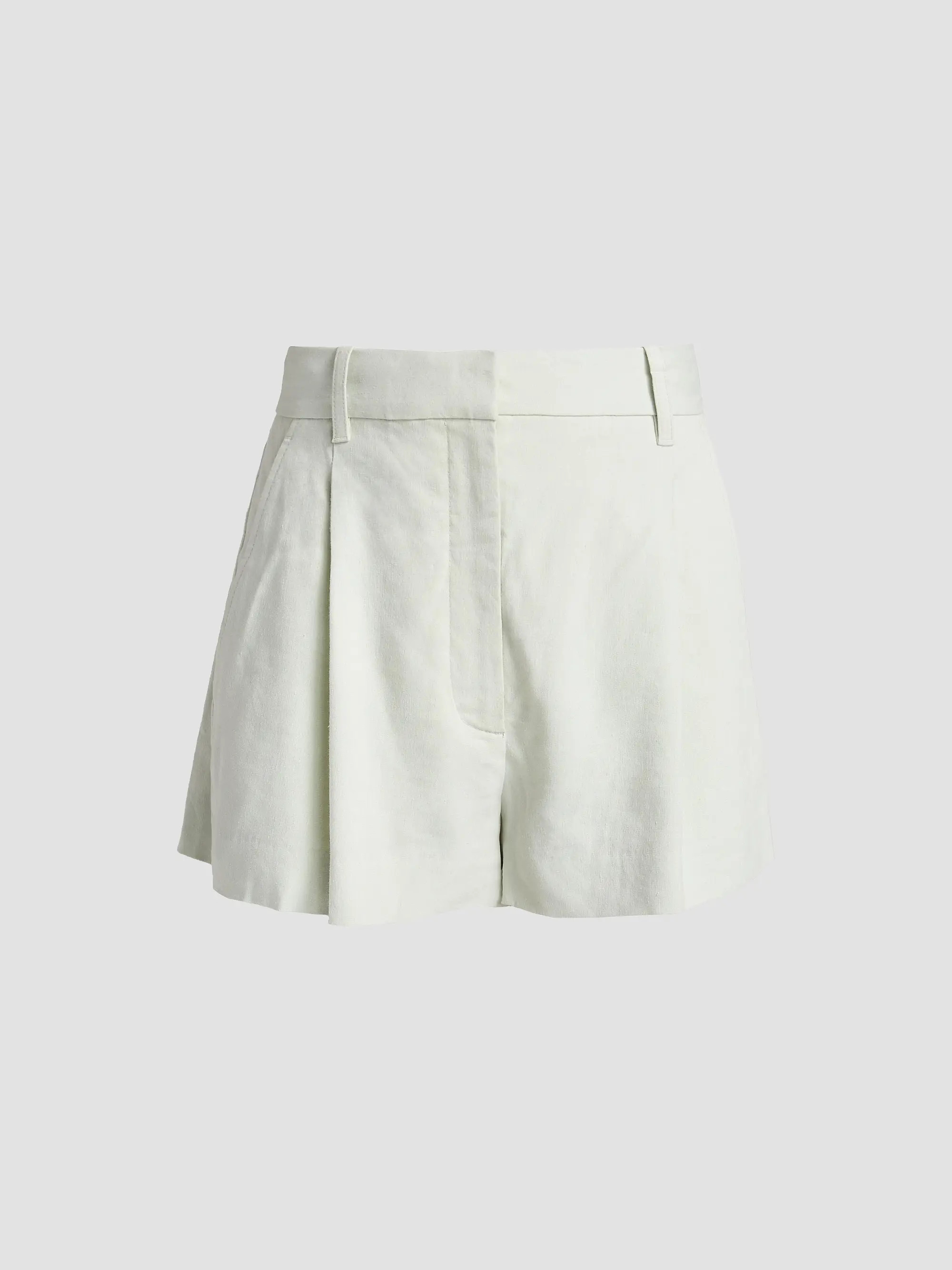 Winston Pleated-Front Linen-Blend Shorts | Saks Fifth Avenue