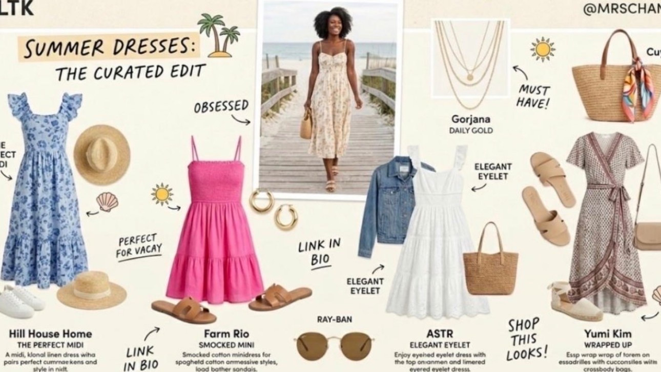 The summer dress edit you’ve been waiting for! ☀️ From effortless midis to the perfect vacation mini, I’ve rounded up my absolute favorite styles for the season.

Shop the full look and accessories now!

#LTKunder100 #LTKstyletip #summerdresses #vacationstyle

#LTKSeasonal