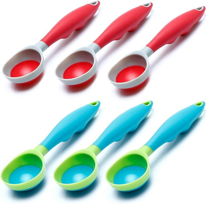 Ice Cream Scoop, 6PCS Nonstick Anti-Freeze Food grade PPR Rubber Ice Cream Scooper with the Hung ... | Amazon (US)