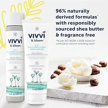 Vivvi & Bloom Gentle 2-in-1 Baby Wash & Shampoo Cleansing Gel, Leaves Sensitive Skin Feeling Heal... | Amazon (US)