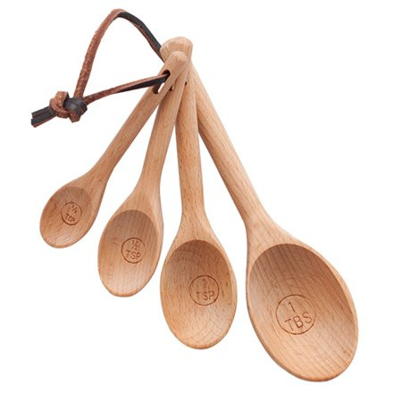 Alextreme 4 Pcs Beech Wood Spice Measuring tool Spoons Coffee Salt Cooking Kitchen tools Set New | Walmart (US)