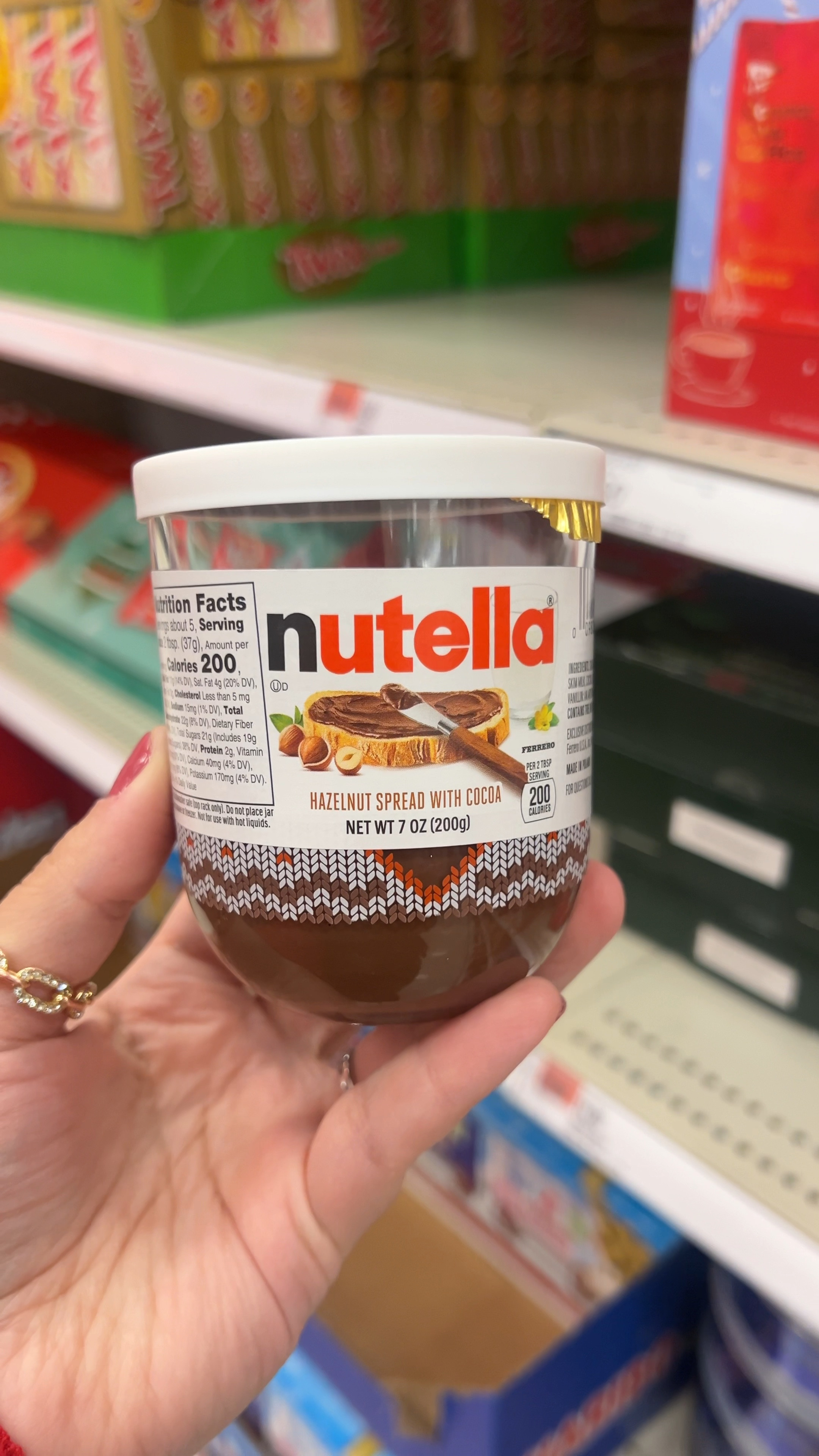 Nutella Christmas Glass Jar (package may vary) - 7.09oz

#LTKHoliday #LTKGiftGuide #LTKWatchNow