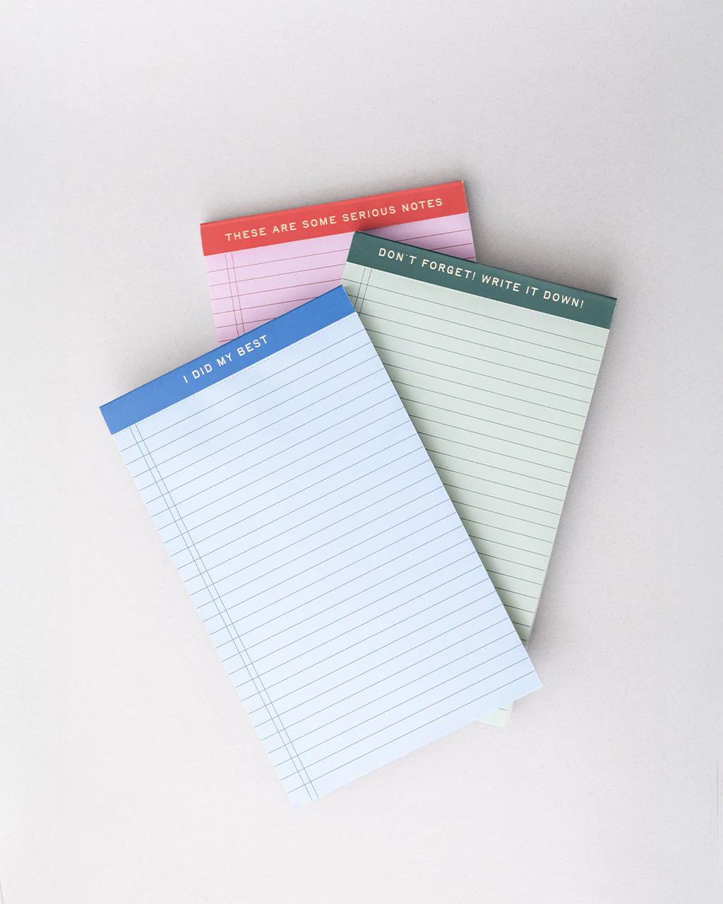 Mini Legal Pad Set - Serious Notes | ban.do
