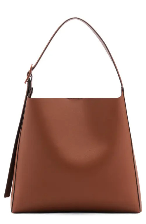 MANGO Buckled Faux Leather Shopper Bag at Nordstrom | Nordstrom