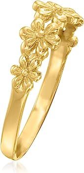 Canaria 10kt Yellow Gold Multi-Flower Ring | Amazon (US)
