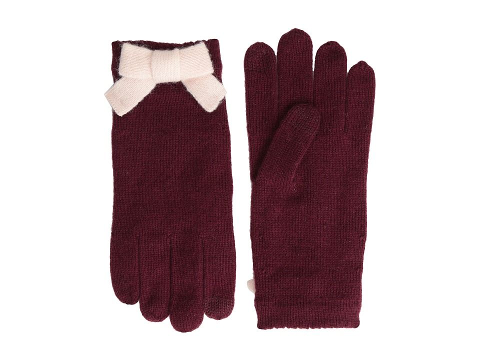 Kate Spade New York Bow Glove (Chianti/Blush) Extreme Cold Weather Gloves | Zappos