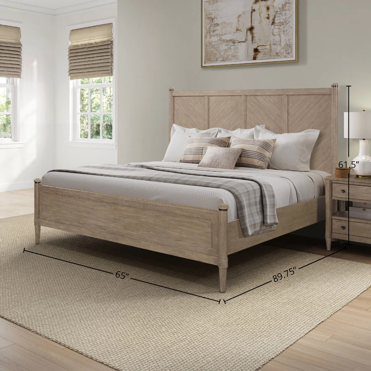 Lo-Post Bed In Sand Colored Finish | Wayfair North America