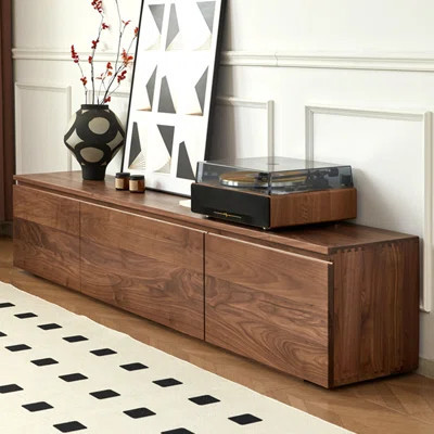 High-quality Walnut Wood TV Stand | Wayfair North America