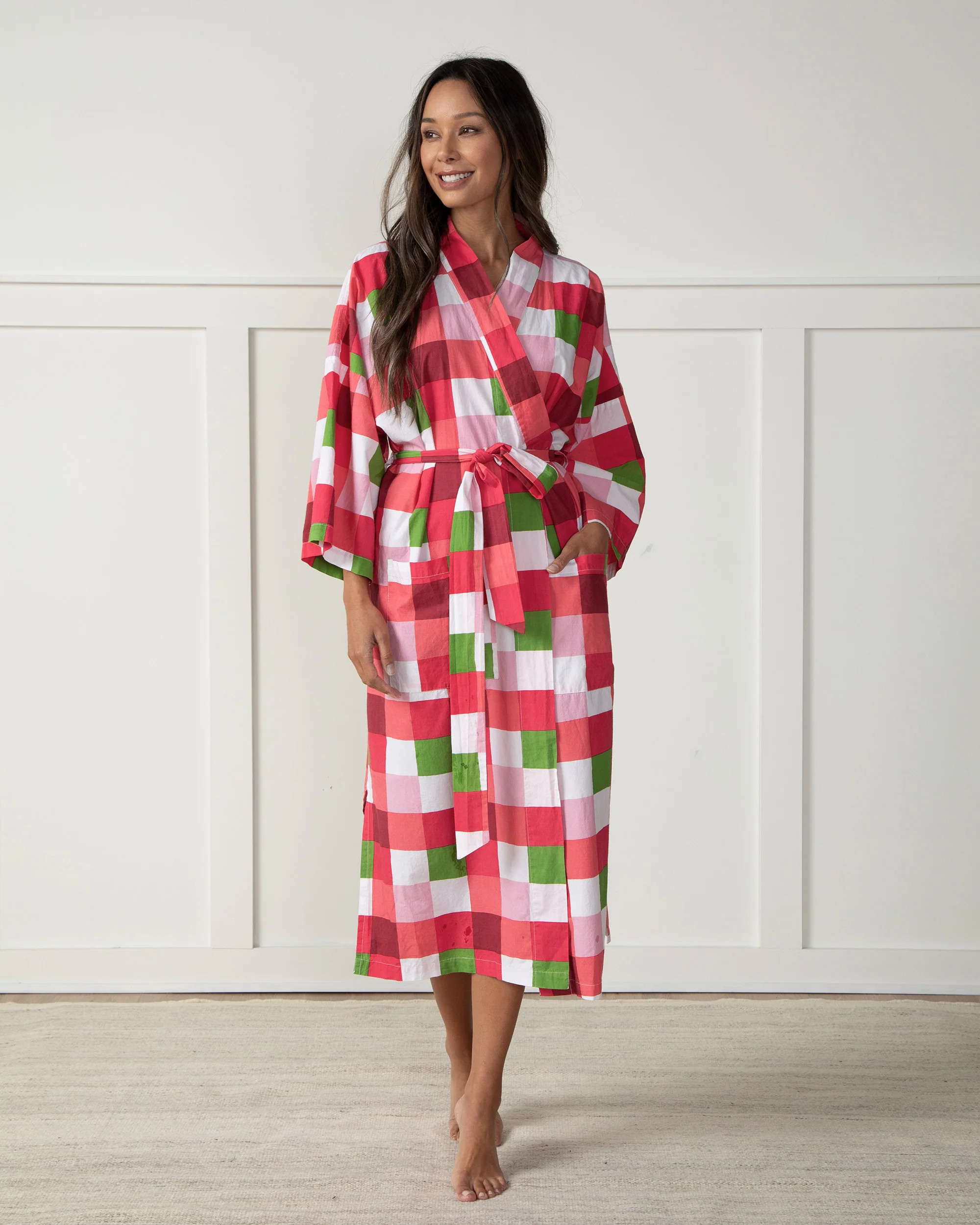 Buffalo Plaid - Robe - Mulled Wine | Printfresh