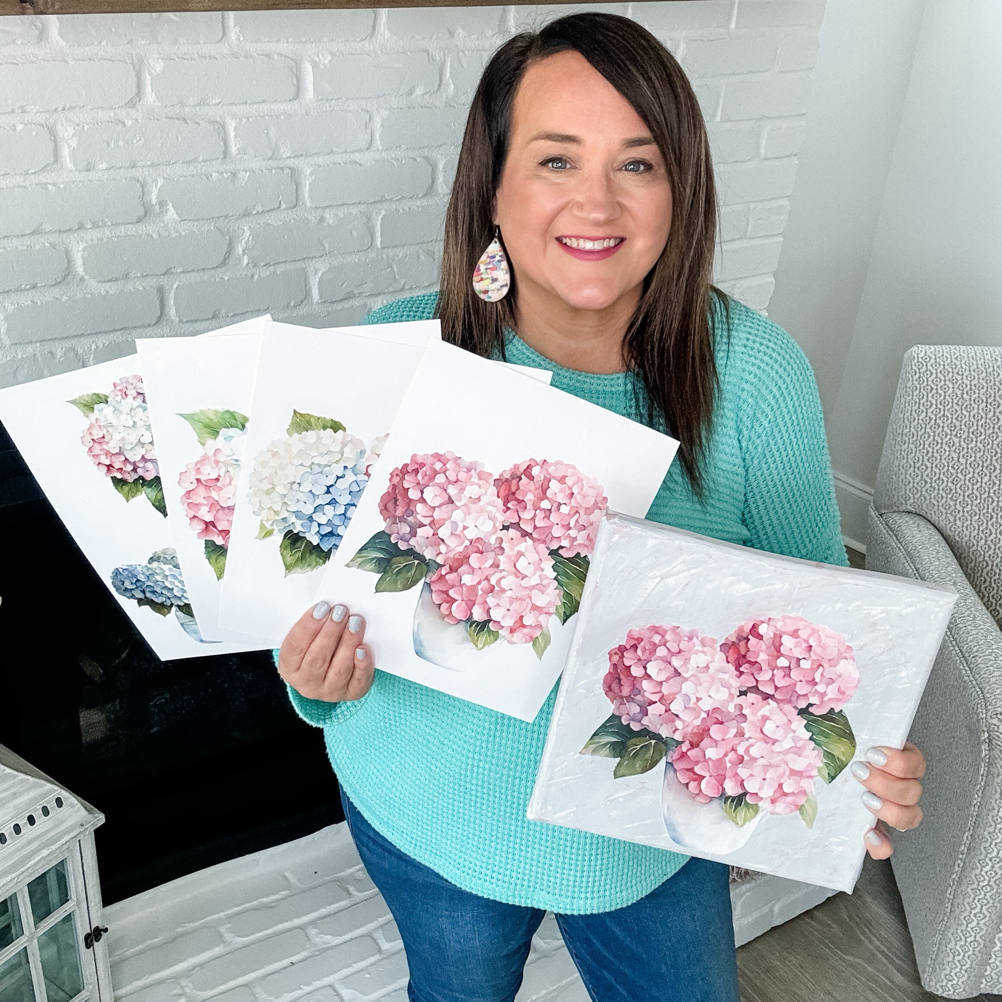 Supplies for Hydrangea craft project for the Spring jingle and mingle event! 

#LTKhome #LTKSeasonal