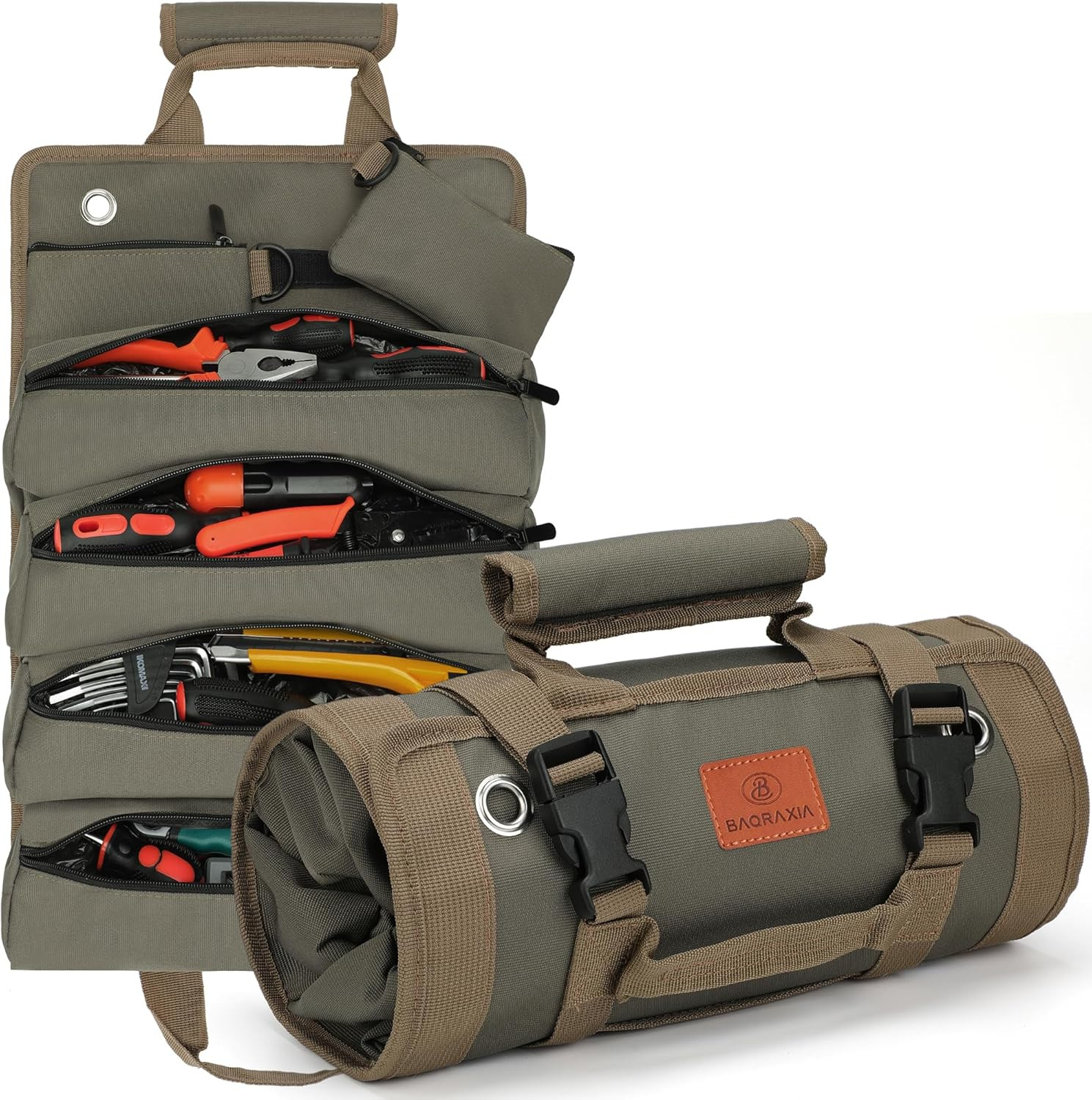 Tool Bag Gifts for Husband Him, Roll Up Small Tools Box Storage, Tool Gifts for Men Dad Boyfriend... | Amazon (US)