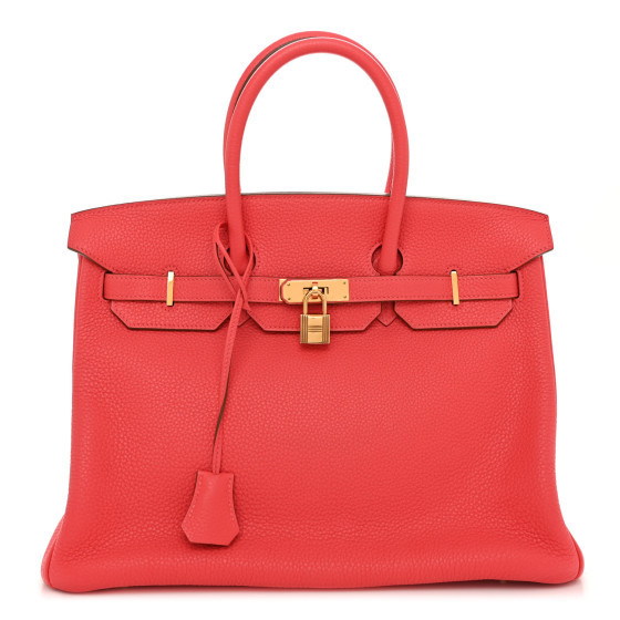 Togo Birkin 35 Rose Jaipur | FASHIONPHILE (US)
