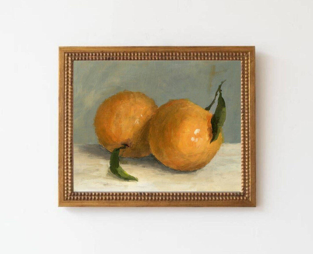 Clementine Art Prints Small Oil Painting Print Kitchen Wall Art Still Life Painting Farmhouse Wal... | Etsy (US)