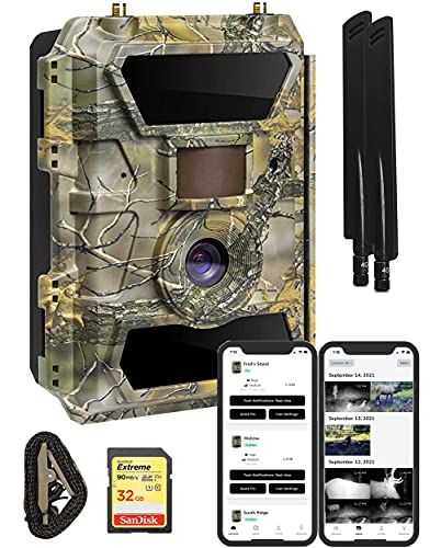 2021 LTE 4G Cellular Trail Cameras – Outdoor WiFi Full HD Wild Game Camera with Night Vision fo... | Amazon (US)