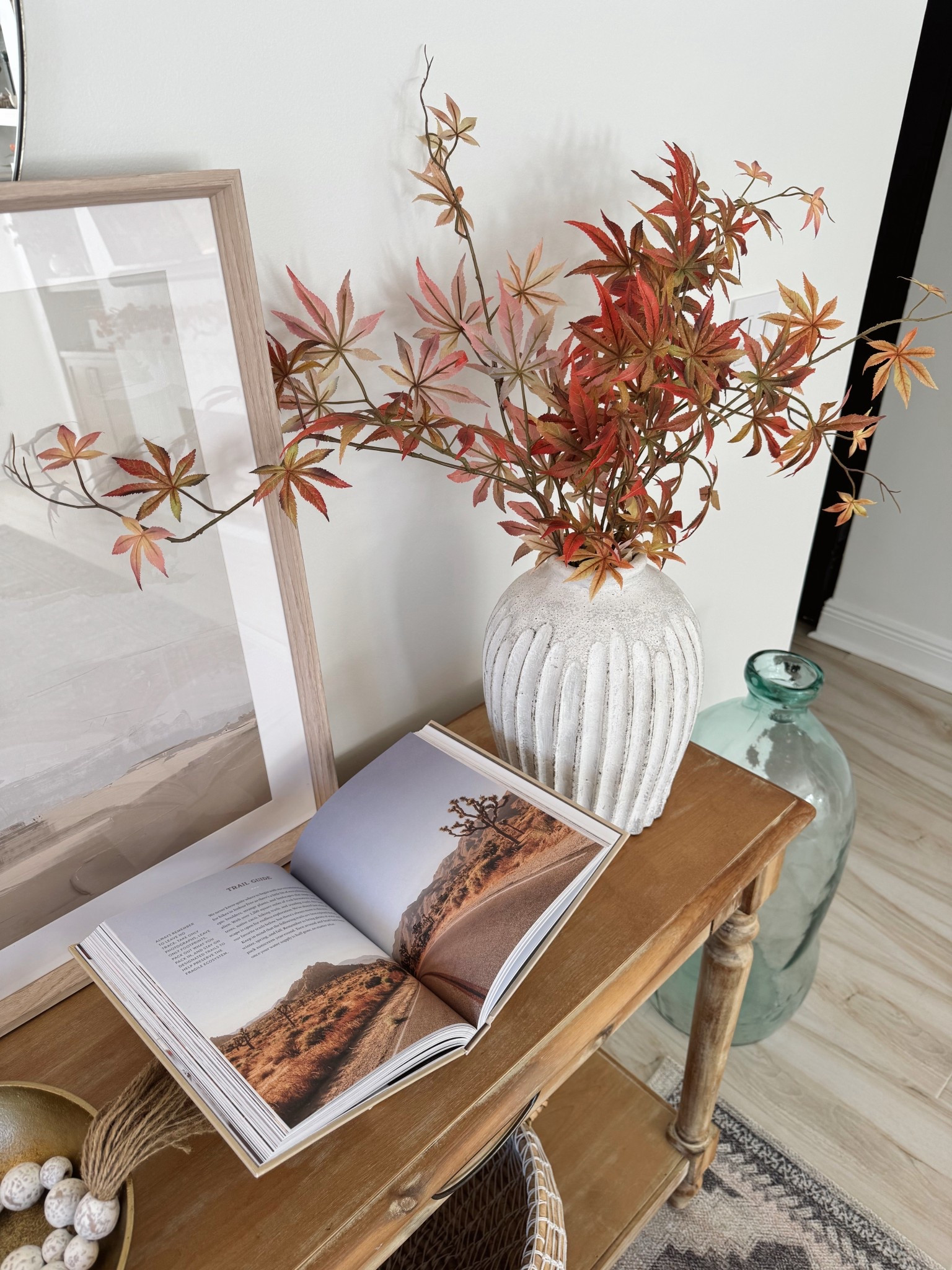 Fall home decor for my console table!

#LTKHome #LTKSeasonal #LTKFindsUnder50