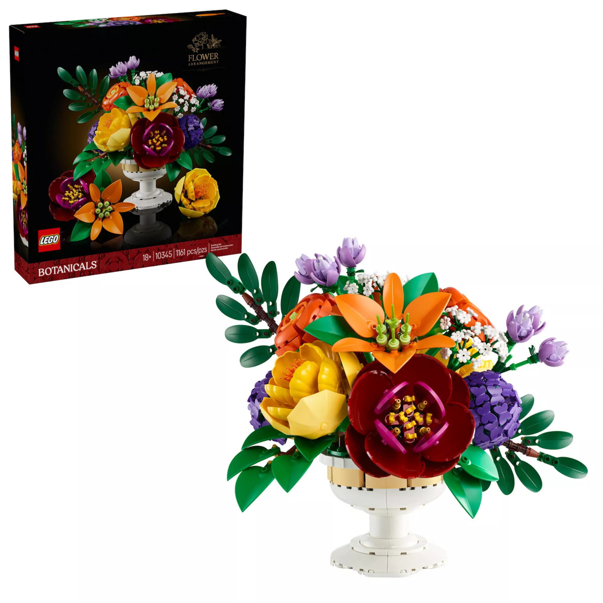 LEGO Botanicals Flower Arrangement 10345 Building Kit (161 Pieces) | Kohl's