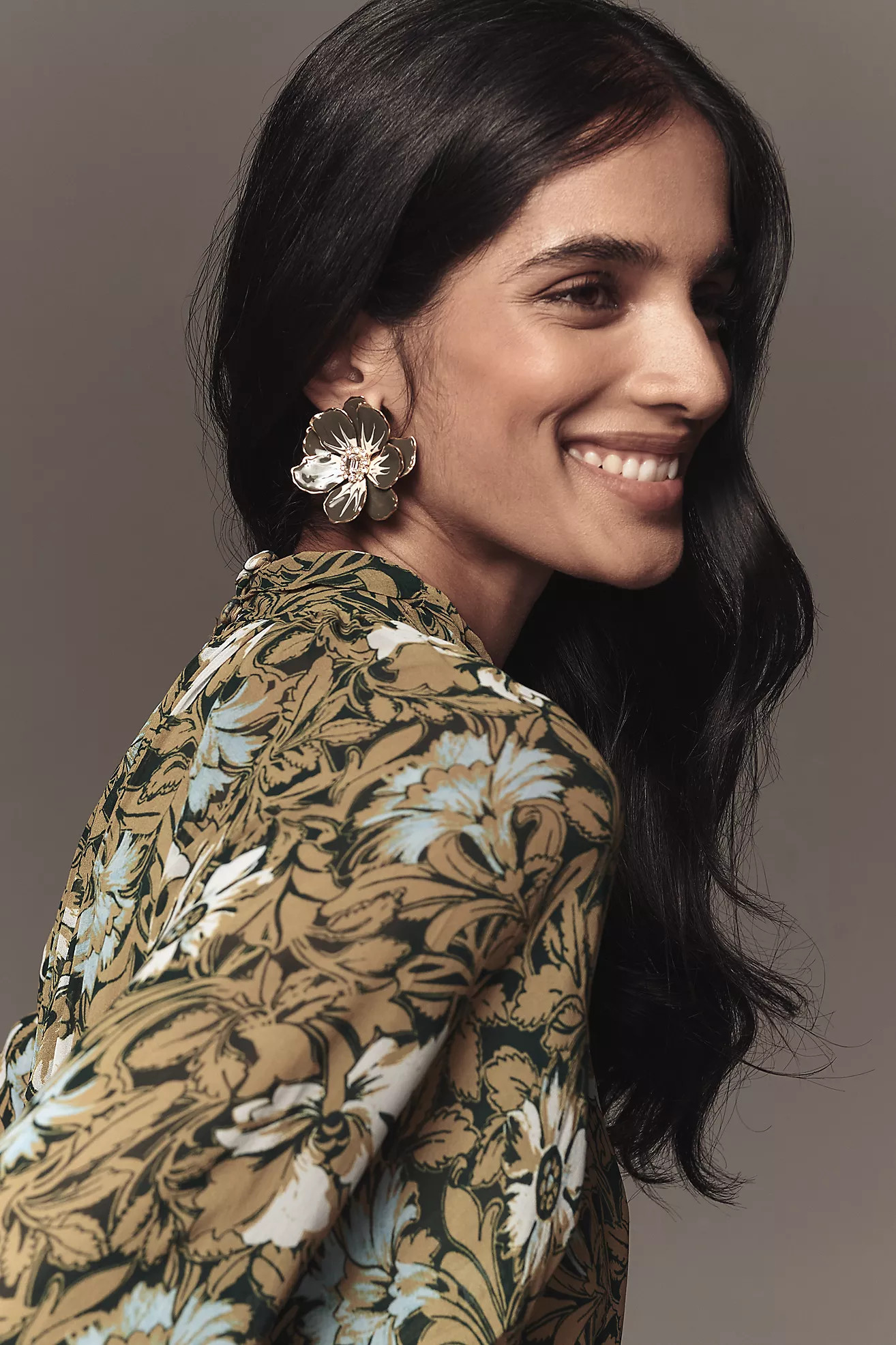 The Somerset Maxi Dress: Long-Sleeve Mock-Neck Chiffon Edition | Anthropologie (US)